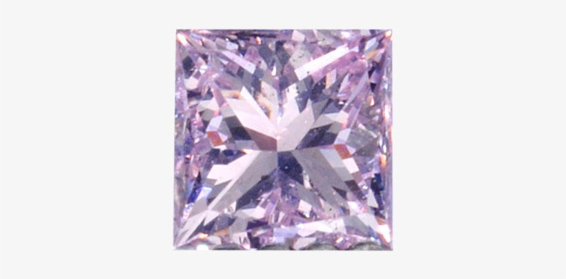 51 Carat Fancy Intense Purplish Pink Emerald Cut Diamond - Purple, transparent png