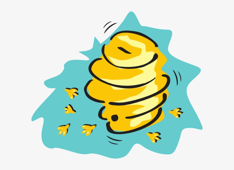 Beehive Clip Art At Clker - Beehive Clipart Transparent, transparent png