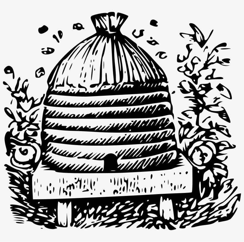 Medium Image - Bee Hive Png Drawing, transparent png