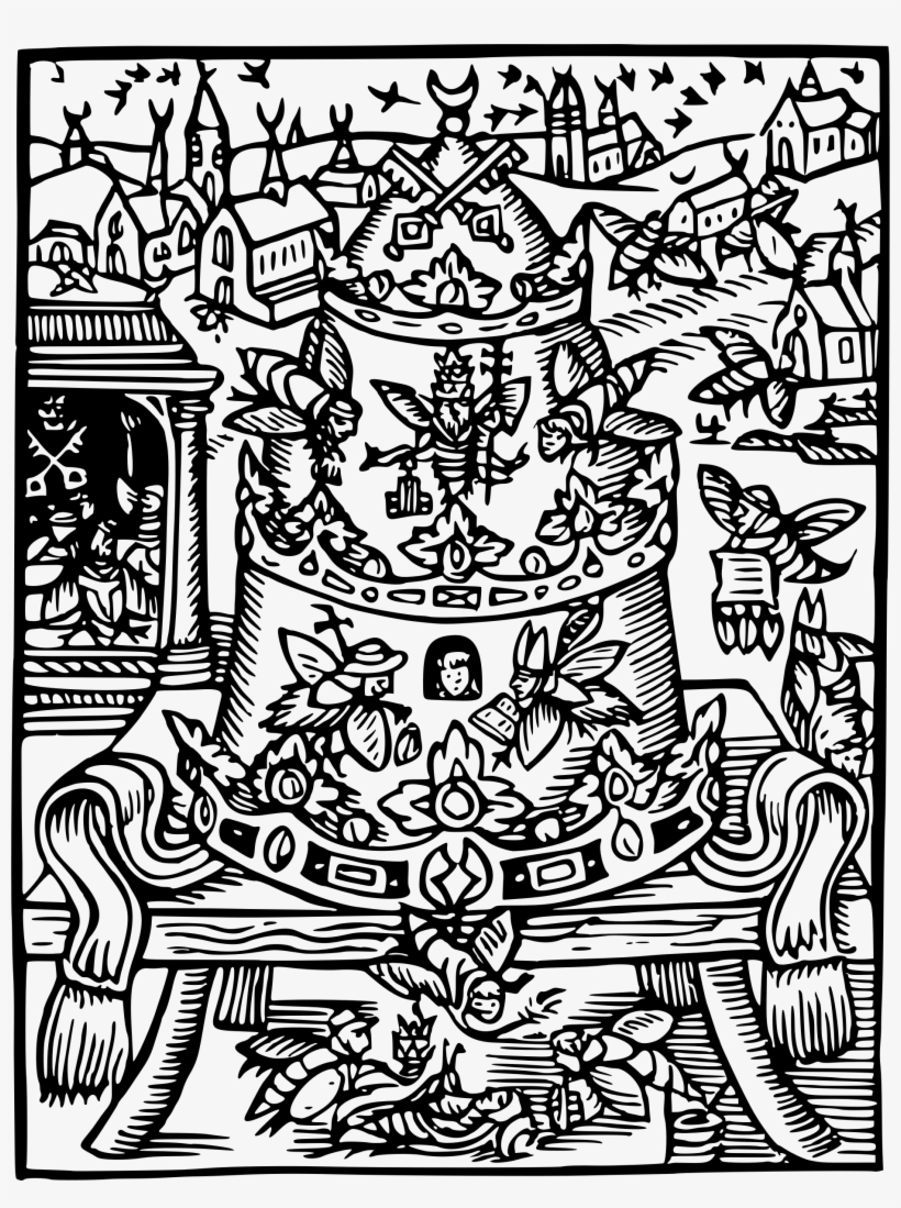 This Free Icons Png Design Of Freaky Beehive Woodcut, transparent png