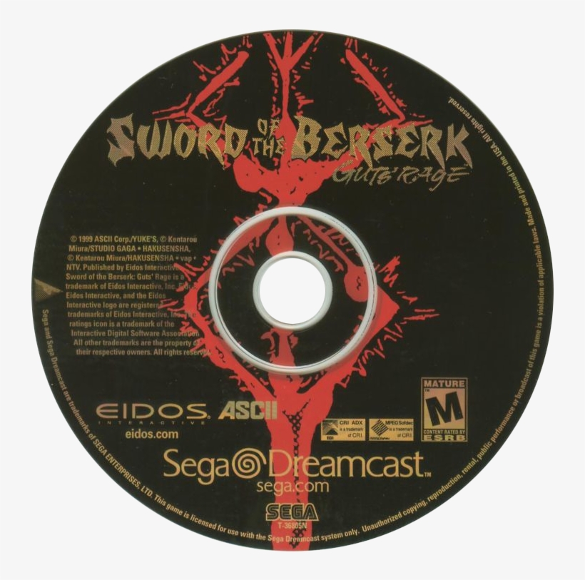 Sword Of The Berserk - Sword Of The Berserk: Guts Rage [sega Dreamcast], transparent png