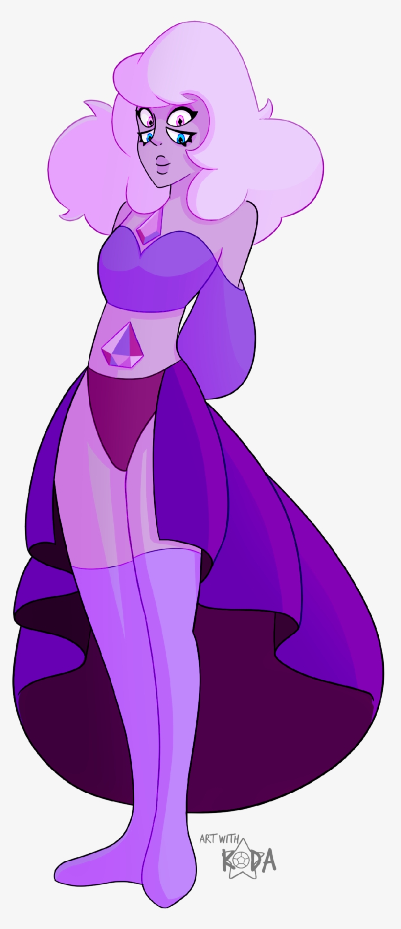 Meet Purple Diamond My Fan Fusion Of Pink And Blue - Blue Diamond, transparent png