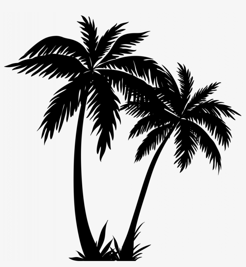 Survival Tree Outlines Obsession - Palm Tree Line Art, transparent png
