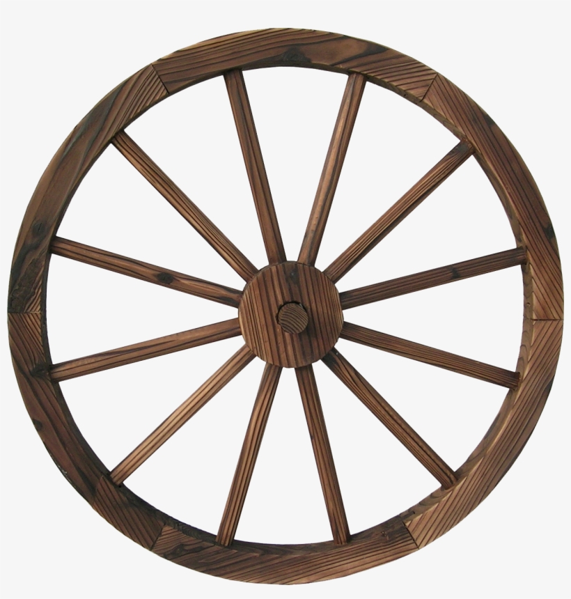 Backyard Expressions 23" Wagon Wheel-burnt 2 Pack - Wooden Wheel Transparent, transparent png