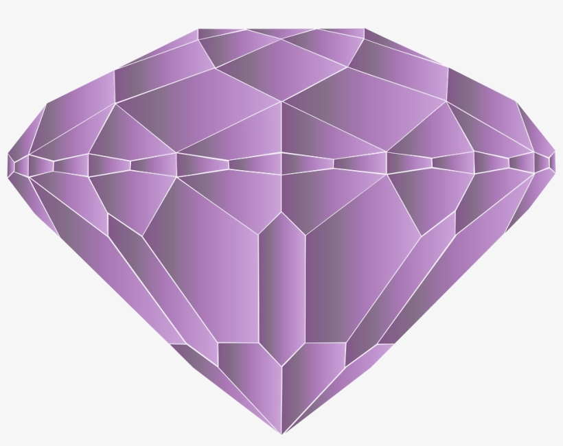 Amethyst Crystal Diamond - Amethyst Clipart, transparent png