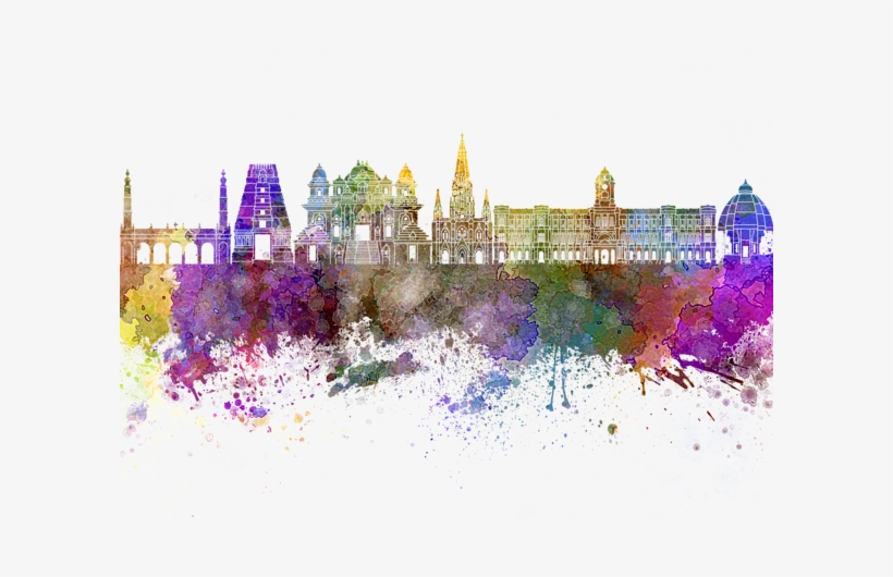 Click And Drag To Re-position The Image, If Desired - Chennai Skyline Png, transparent png
