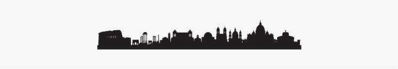 Rom Skyline Wall Decal - Skyline Wallpaper Png, transparent png