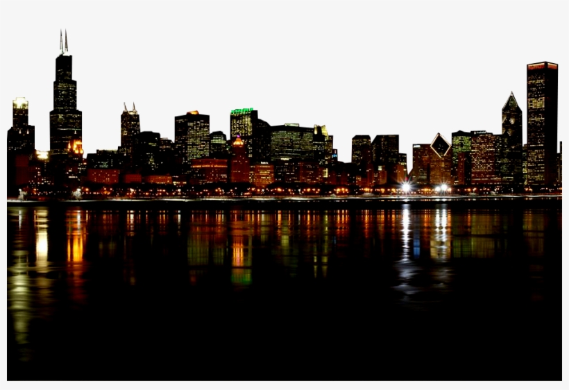 Share This Image - Chicago At Night, transparent png
