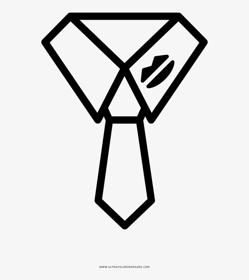Kiss Mark Coloring Page - Necktie, transparent png