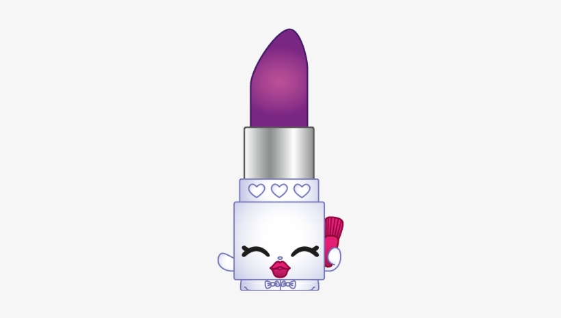 Shopkins Lipstick Png - Lippy Lips Cartoon Shopkins, transparent png