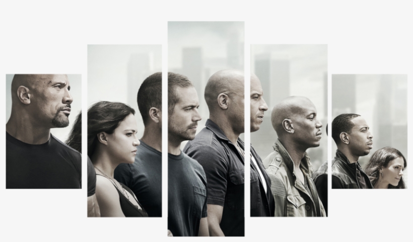 Tap To Expand - Fast And Furious 7 Hot Movie Wall Print Poster Decor, transparent png