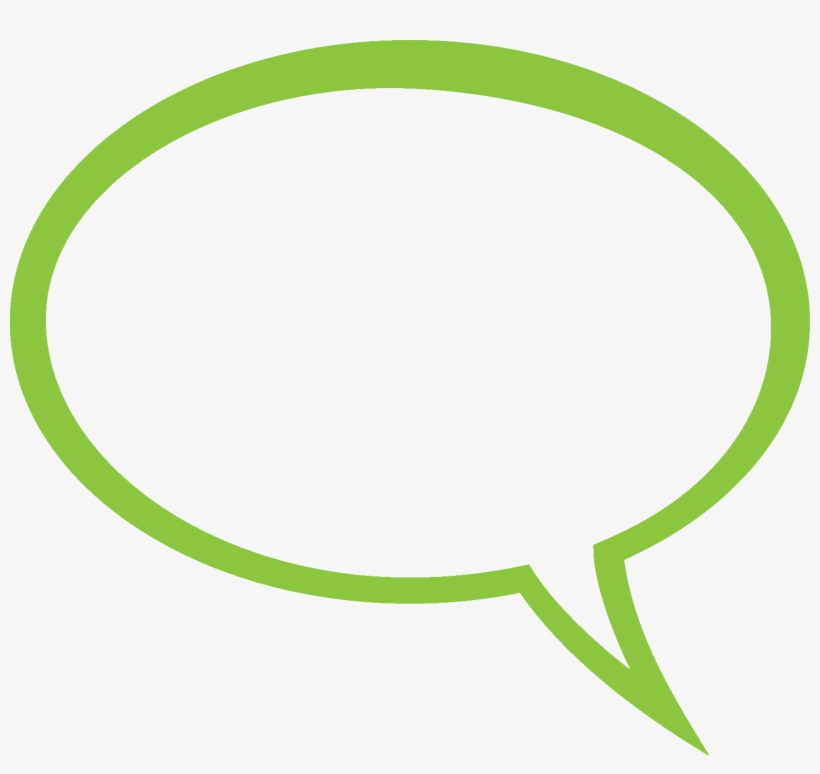 Clipart Balloon Conversation - Green Speech Bubble Clipart, transparent png