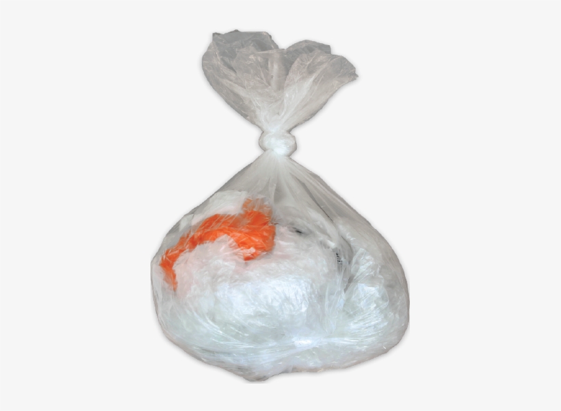 Clean And Dry In Clear Bag, Closed Tightly - Tied Clear Plastic Bag, transparent png
