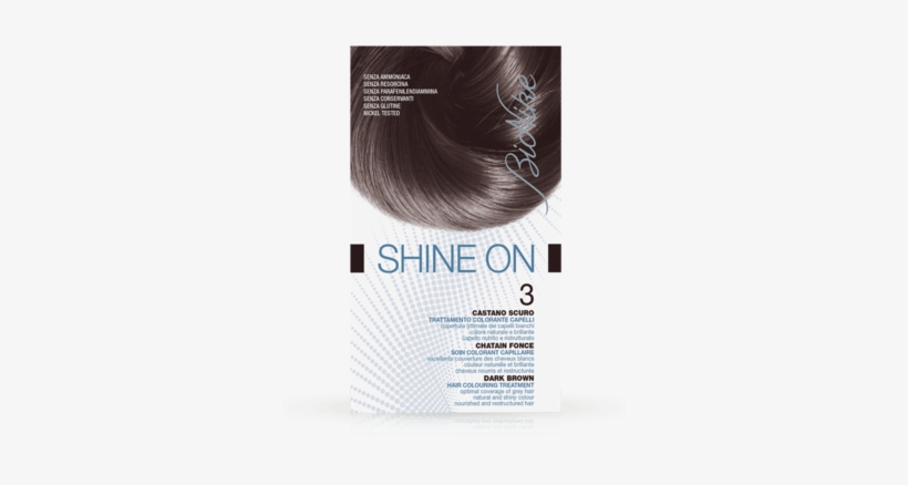 Shine On 3 Dark Brown Hair Colouring Treatment - Bionike Shine On 4.5, transparent png