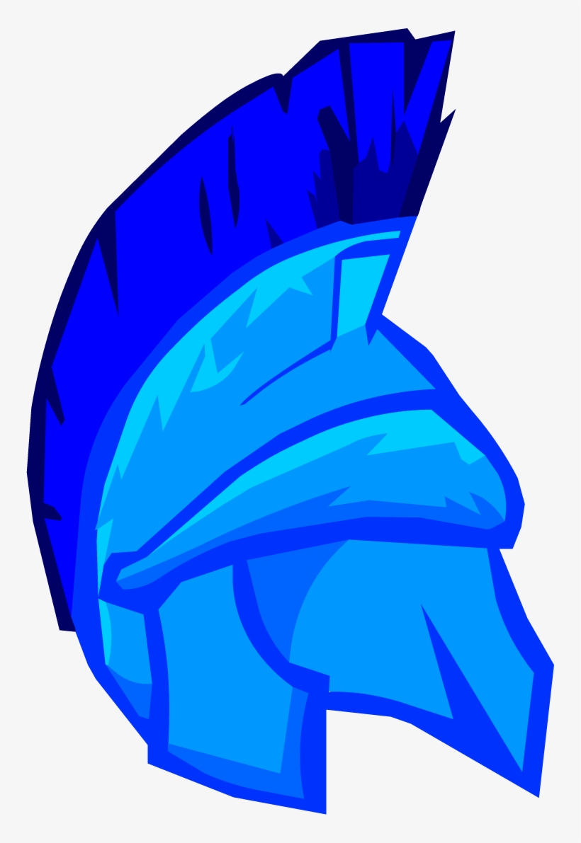 Blue Roman Helmet - Roman Helmet Club Penguin, transparent png