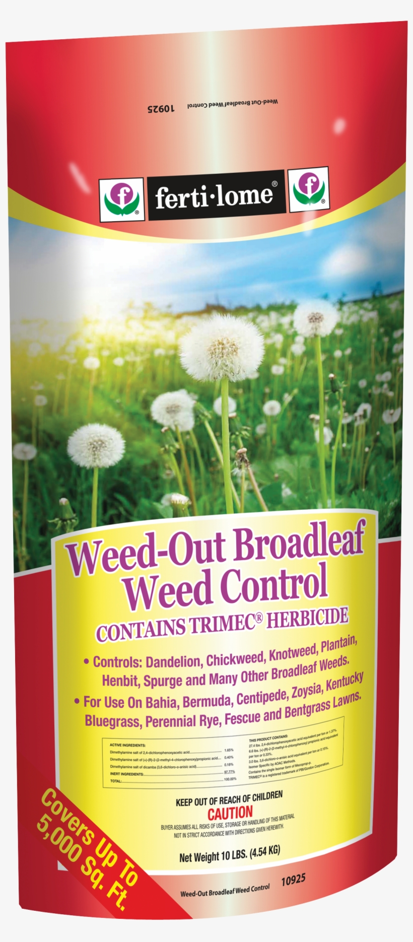 Fl Weed Out Broadleaf Weed Control 10925 - Lawn Winterizer, 25-0-6, Covers 5,000-sq. Ft., 20-lbs., transparent png
