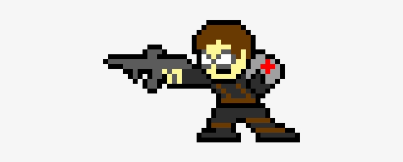 Winter Soldier - Winter Soldier Pixel Art, transparent png