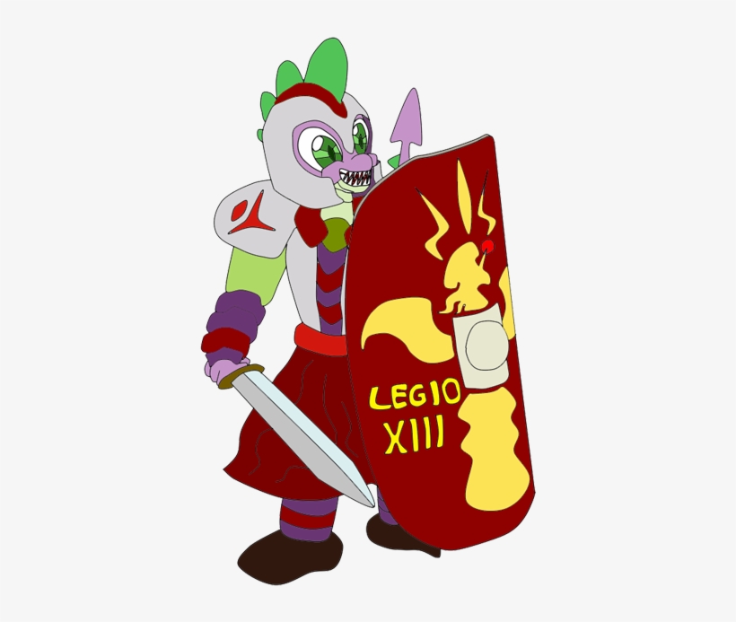 Lycanianspike, Helmet, Legionary, Legio Xiii, Older, - Shield, transparent png