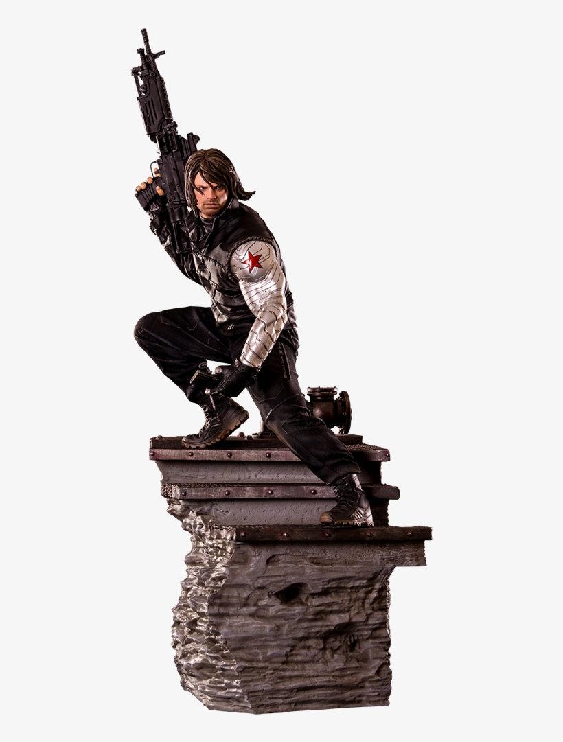 Marvel Captain America Civil War Winter Soldier Statue - Winter Soldier Iron Studios, transparent png