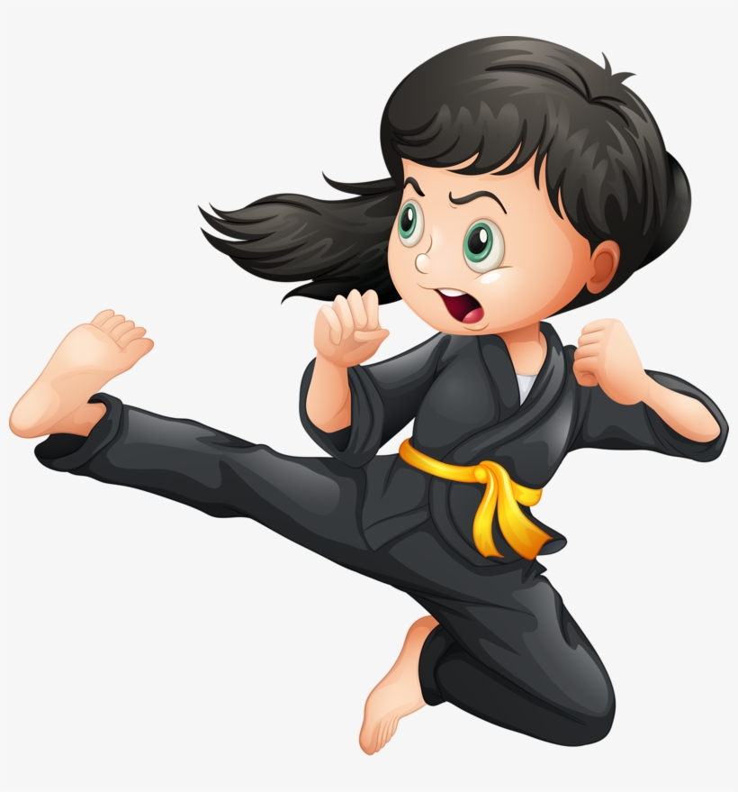 Mom Clipart Karate - Brave Girl, transparent png