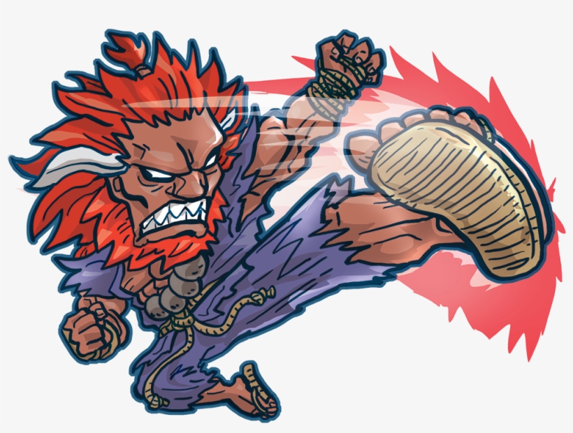 Akuma Sfv Oni Kick - Oni, transparent png
