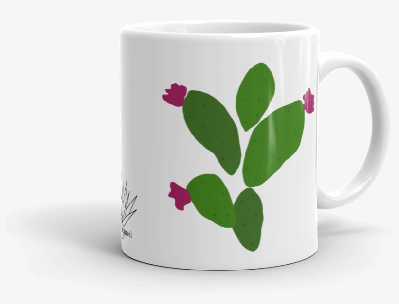 White Nopal Mug 11oz Right View - Mug, transparent png
