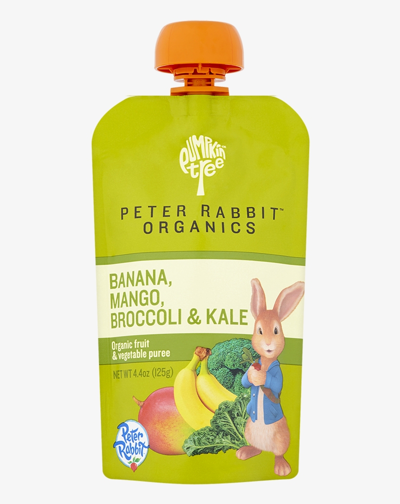 Peter Rabbit Organics Banana, Mango, Broccoli & Kale - Peter Rabbit Organics 100% Veg And Fruit Puree, Pumpkin, transparent png