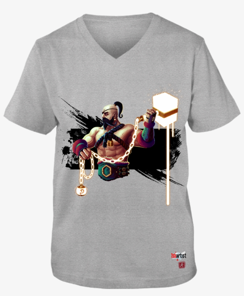 The Warior By Akuma , Adult Unisex Vneck Tee - Longboard, transparent png