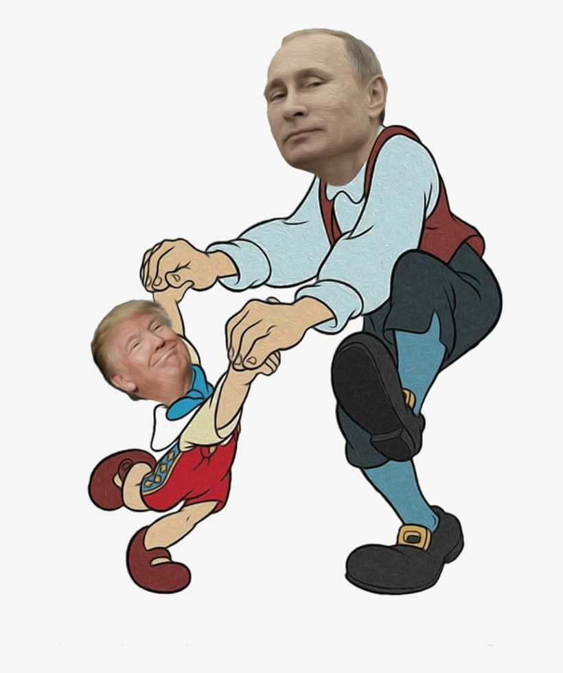 A Funny Thing Happened To Me While I Was Writing My - Trump Puppet Of Putin, transparent png