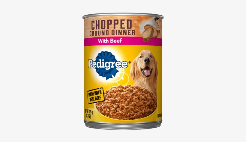 Pedigree Chopped Ground Dinner Beef - Pedigree Dog Can Food, transparent png