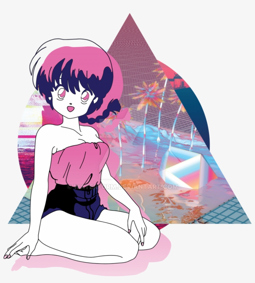 Vaporwave Clipart Transparent Artz Pinterest Vaporwave - Ranma 1 2 Vaporwave, transparent png