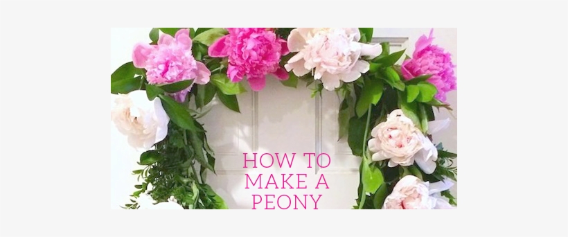 Design Darling How To Make A Peony Wreath Png Peony - Wreath, transparent png