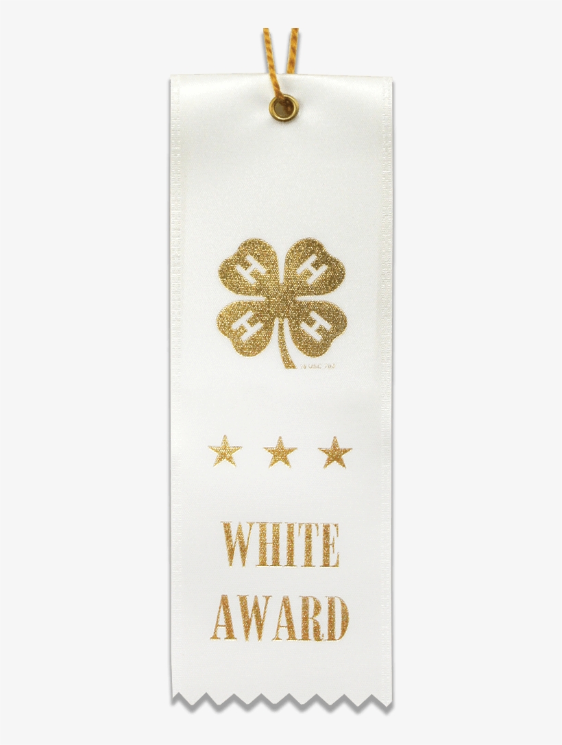 White Award Ribbon - Locket, transparent png