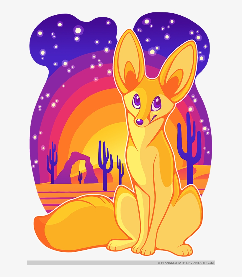 Fennec Fox In The Desert - Fennec Fox, transparent png