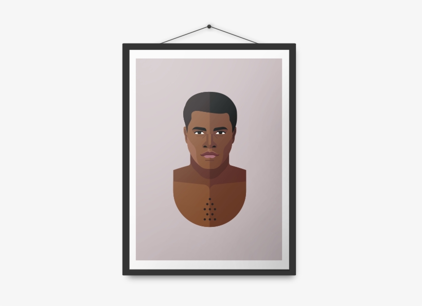 Muhammad Ali Poster - Illustration, transparent png