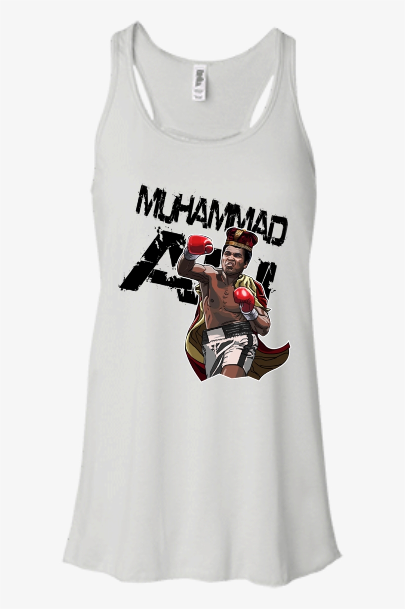 Bella + Canvas Ladies' B8800 Flowy Racerback Tank, transparent png