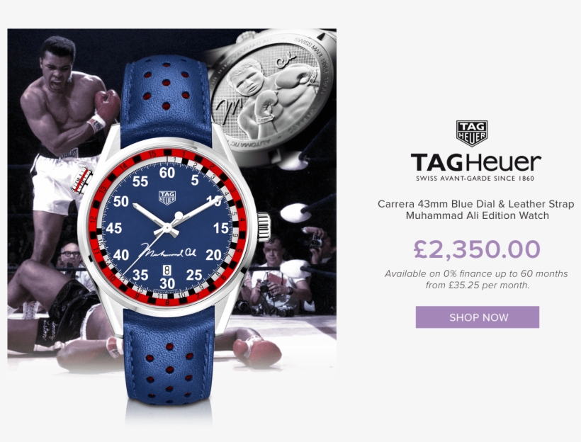 To Learn More About The Tag Heuer Carrera Ring Master - Tag Heuer Carrera Tribute To Muhammad Ali War2a13.fc6337, transparent png