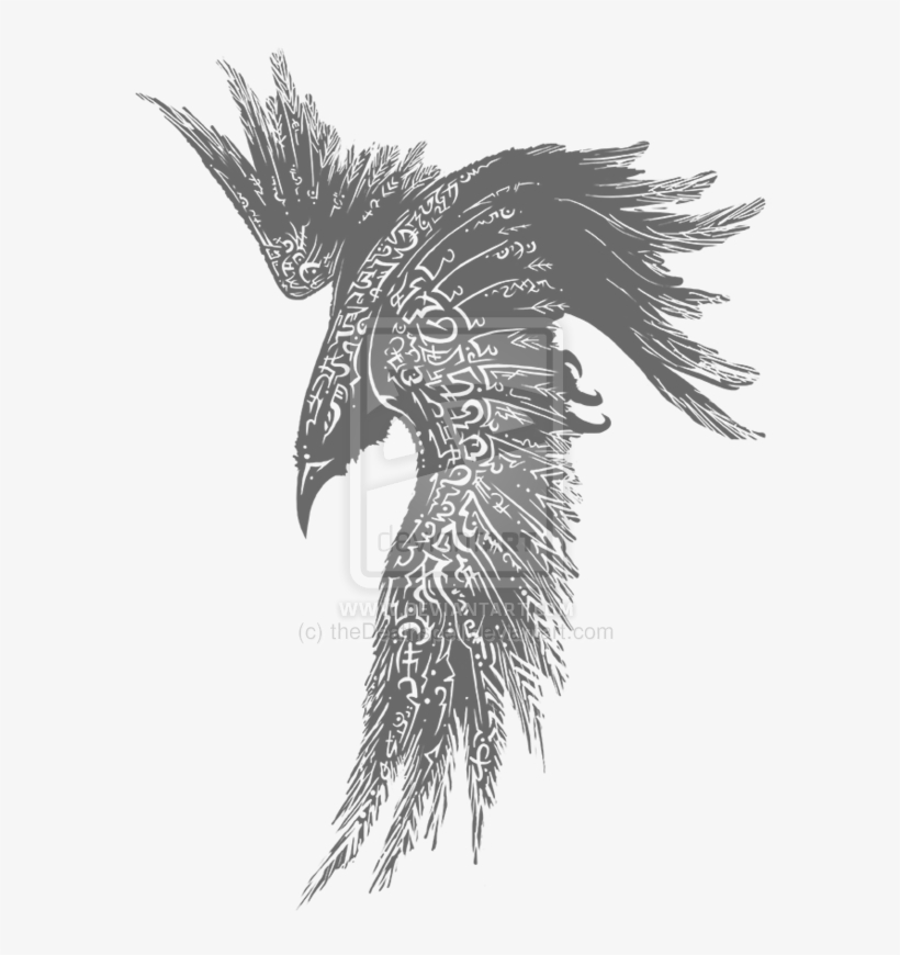 Download Transparent Danesharacmc Com - Celtic Raven Tattoos, transparent png