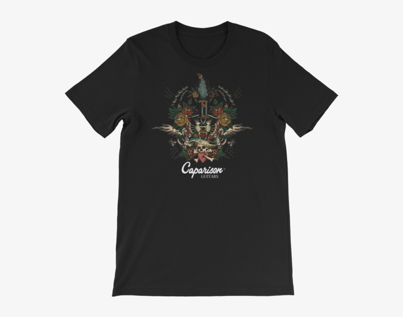 Official Caparison Guitars Tattoo Design T-shirt, Full - Caparison Tat Ii Crimson Guitar, transparent png