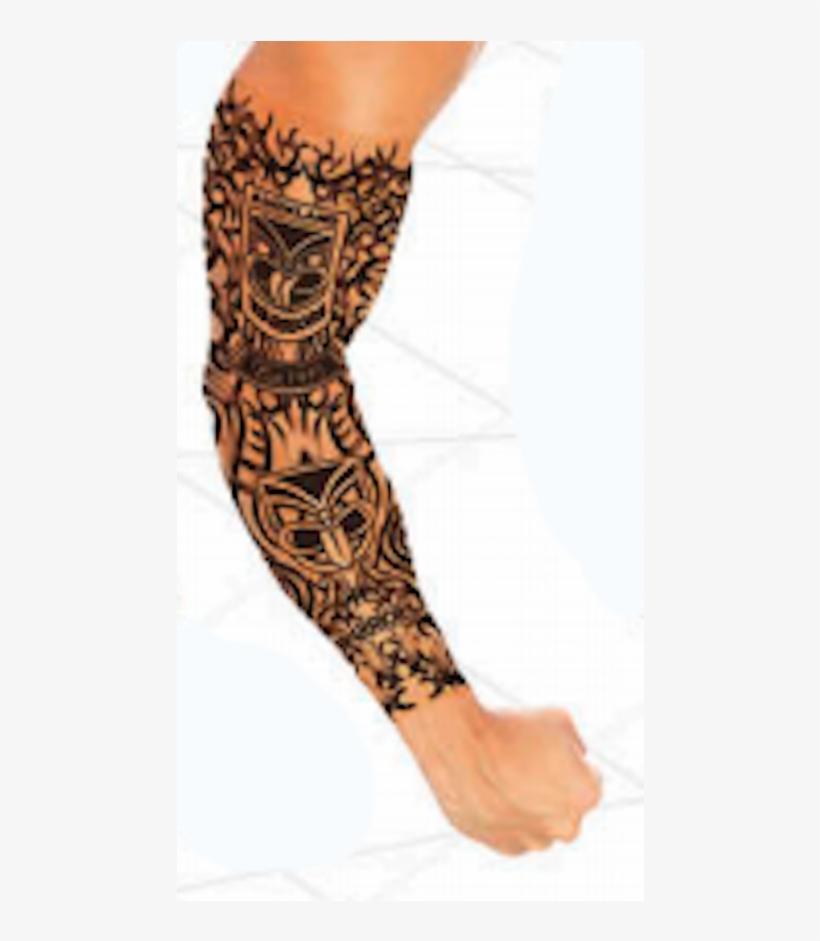 New Zealand Warriors Nrl Adult Tattoo Sleeve - New Zealand Sleeve Tattoos, transparent png