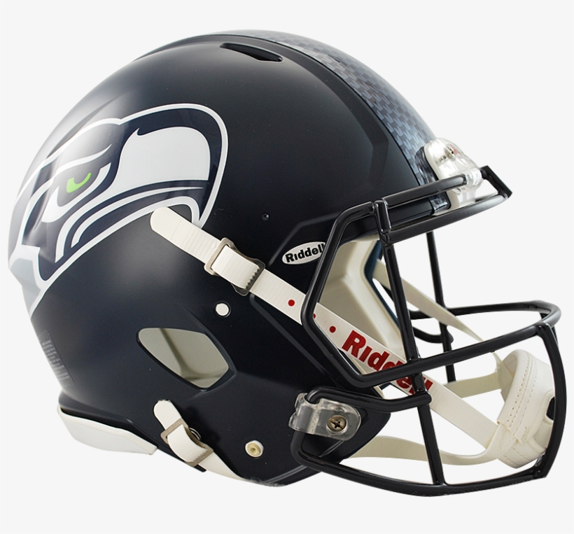 Seattle Seahawks Authentic Full Size Speed Helmet - Falcons Helmet, transparent png