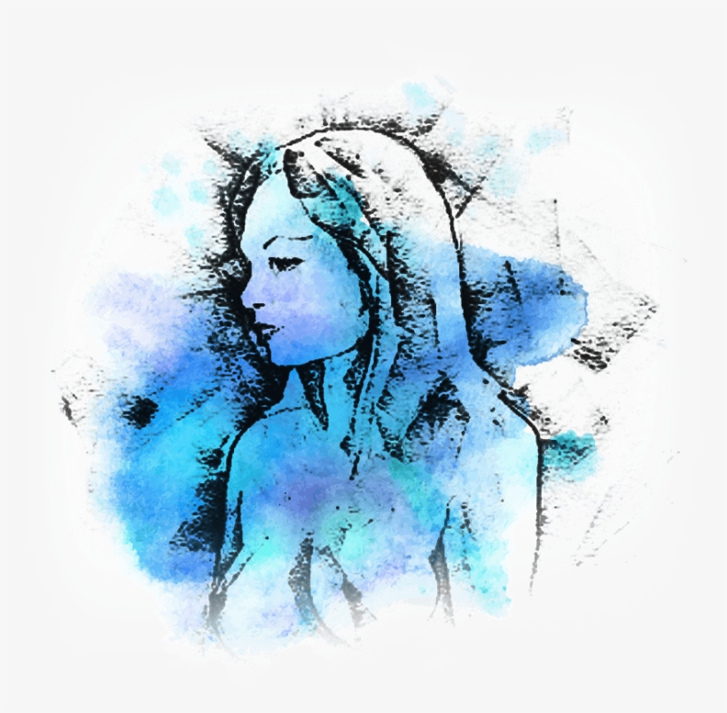 Face - Watercolor Paint, transparent png