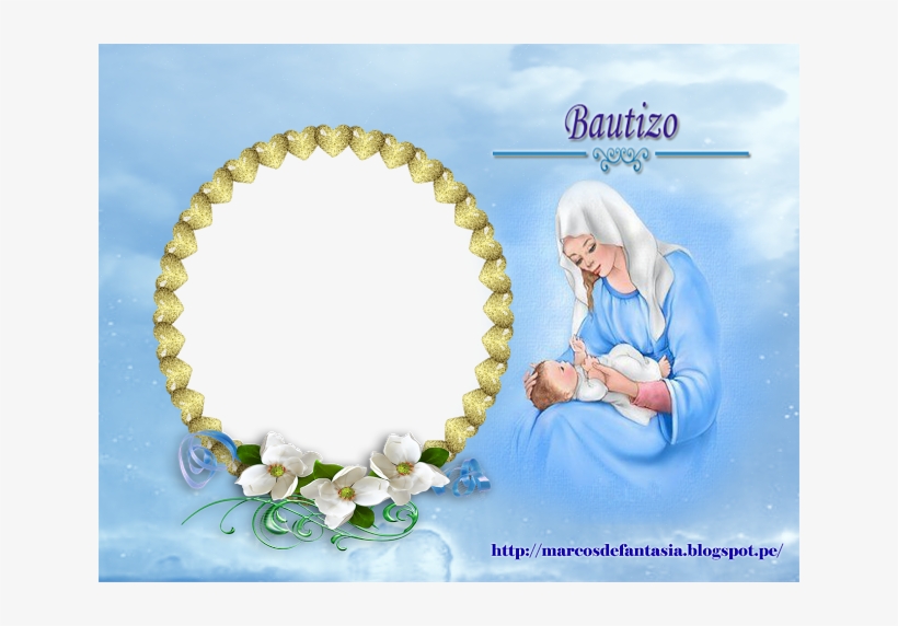 Download Now - Marcos Para Fotos De Bautizo Png, transparent png