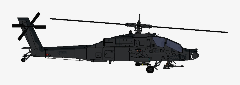 Рисунок вертолета с боку