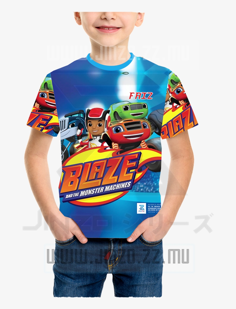 Katalog Jinzo Kids Blaze 1 Kaos Anak Blaze Monster - Walltastic 44524 Blaze And The Monster Machines Wallpaper, transparent png