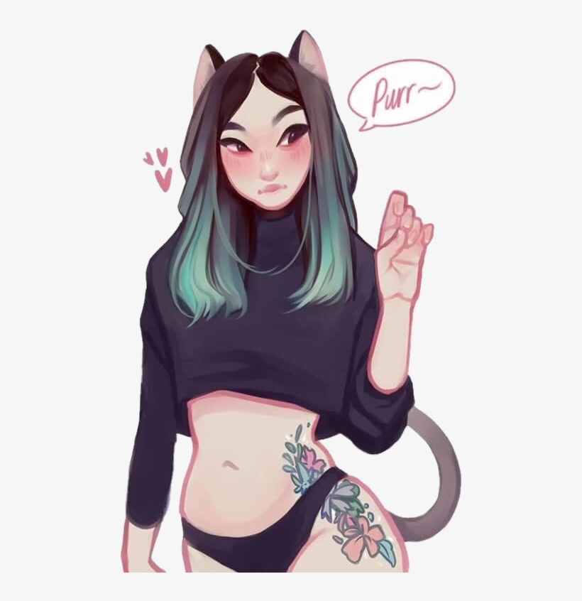 Cat Girl By Cyarin - Cyarin Instagram, transparent png