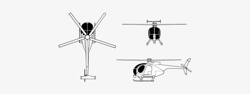 Md Helicopters Mh - Ah 6 Little Bird Clipart, transparent png