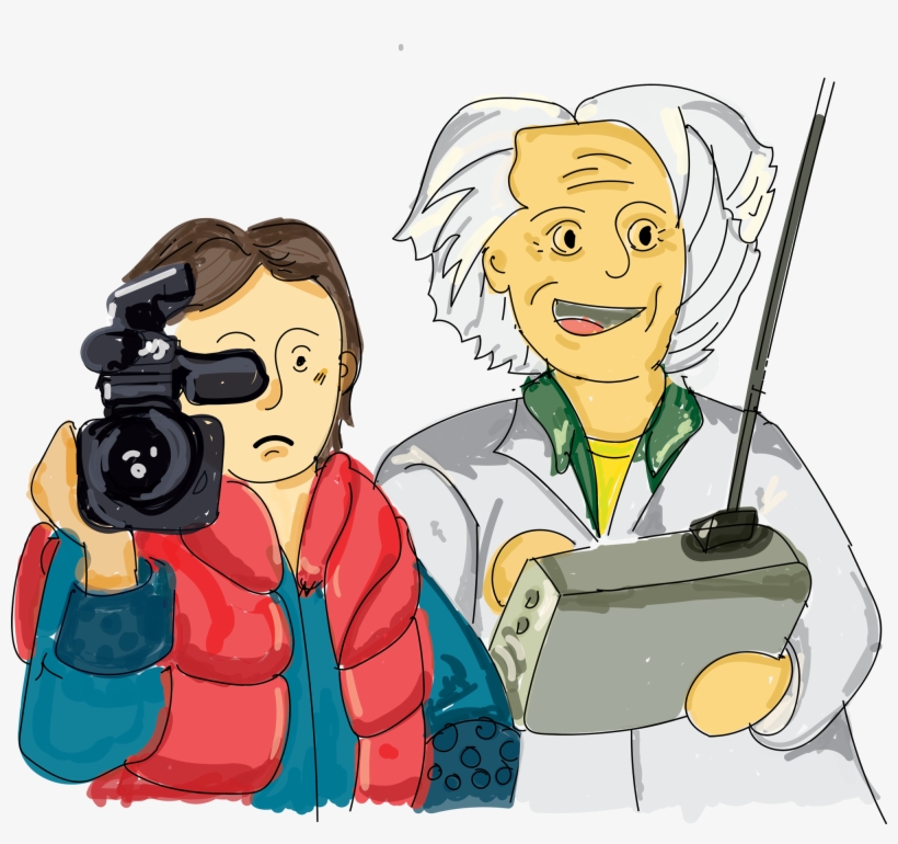 A Look Back At Back To The Future - Cartoon, transparent png