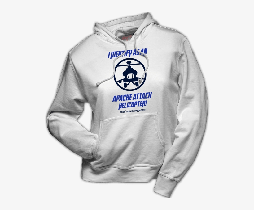 Hoodie I Identify As An Attack Helicopter - Hooded Sweater, transparent png
