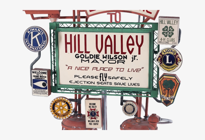 Back To The Future Clipart Future Sign - Volver Al Futuro Hill Valley 2015, transparent png